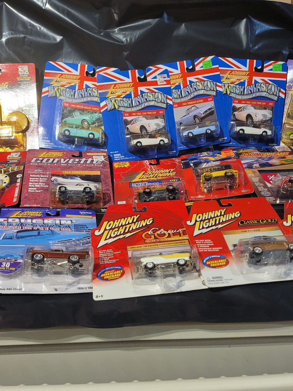 Lot Of 16 New On Card Johnny Lightning Cars Assortment